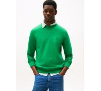 Sweatshirt TOMMY HILFIGER "ESSENTIAL TERRY CREWNECK", Herren, Gr. L, grün (olympic grün), Sweatware, Obermaterial: 100% Baumwolle, regular fit, Rundhals, Rippbündchen, Sweatshirts Sweatshirt (10235250