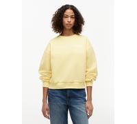 Sweatshirt TOMMY HILFIGER "EXT CORP LOGO", Damen, Gr. S (36/38), citronella, Sweatware, Obermaterial: 63% Baumwolle, 37% Polyester, bedruckt, regular fit normal, Rundhals, eingesetzt Rippbündchen, Swe