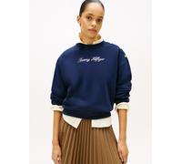 Tommy Hilfiger Relaxed Fit Sweatshirt aus Baumwoll-Mix in Marine, Größe S