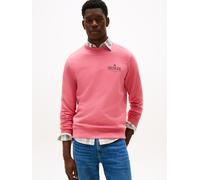 Tommy Hilfiger Herren Sweatshirt Stacked Regular Fit, Rosa (Vintage Rosy), M