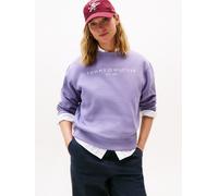 Tommy Hilfiger Relaxed Fit Sweatshirts aus Baumwoll-Mix in Lavender, Größe XS