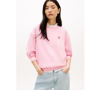 Tommy Hilfiger Damen Sweatshirt mit Baumwolle, pink, Gr. L