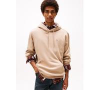 Sweatshirt TOMMY JEANS "TJM REG S FLAG HOODIE", Herren, Gr. 4XL, coastal taupe, Sweatware, Obermaterial: 80% Baumwolle, 20% Polyester, casual, regular fit, Langarm breiter Bund, Sweatshirts, mit besti