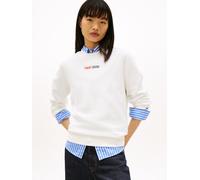 Tommy Jeans Ess Logo 2 Crew Sweatshirt M Ecru