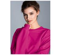 Sweatshirt TRIGEMA "TRIGEMA Dünnes Sweatshirt", Damen, Gr. XS, pink (magenta), 50% Baumwolle, 50% Polyester, Basic, Sweatshirts (51817816-XS) magenta