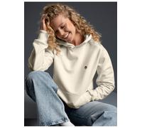 Sweatshirt TRIGEMA "TRIGEMA Hoodie mit Affe Charly-Stickmotiv", Damen, Gr. M, natur, Sweatware, 70% Baumwolle, 30% Polyester, Basic, ohne Ausschnitt, Sweatshirts Sweatshirt (10988814-M) natur