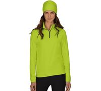 Sweatshirt TRIGEMA "TRIGEMA Langärmeliges Sportshirt mit Reißverschluss", Damen, Gr. XXL, gelb (lemon), 92% Polyester, 8% Elasthan, Sweatshirts Sweatshirt (16151241-XXL) lemon