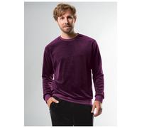 Sweatshirt TRIGEMA "TRIGEMA Nicki-Shirt", Herren, Gr. 3XL, aubergine, 80% Baumwolle, 20% Polyester, Sweatshirts Sweatshirt (30252332-XXXL) aubergine