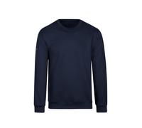 Sweatshirt TRIGEMA "TRIGEMA Sweatshirt", Damen, Gr. 4XL, blau (navy), 70% Baumwolle, 30% Polyester, Basic, Sweatshirts Sweatshirt (89075633-4XL) navy