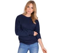 Trigema Damen 574501 Sweatshirt, Blau (Blau 046), 44 (Herstellergröße: L)