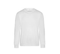 Sweatshirt TRIGEMA "TRIGEMA Sweatshirt", Damen, Gr. L, weiß, 70% Baumwolle, 30% Polyester, Basic, Sweatshirts Sweatshirt (59146532-L) weiß