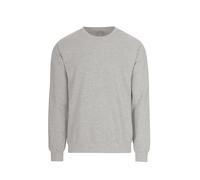 Sweatshirt TRIGEMA "TRIGEMA Sweatshirt", Damen, Gr. S, grau (grau, melange), Sweatware, 70% Baumwolle, 30% Polyester, Basic, lang, Rundhals, Sweatshirts Sweatshirt (15713251-S) grau, melange