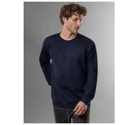 Sweatshirt TRIGEMA "TRIGEMA Sweatshirt", Herren, Gr. XL, blau (navy), Sweatware, 70% Baumwolle, 30% Polyester, Basic, lang, Rundhals, Sweatshirts Sweatshirt (441311-XL) navy