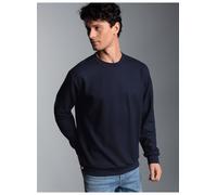 Sweatshirt TRIGEMA "TRIGEMA Sweatshirt in Waffeloptik", Jungen, Gr. S, blau (navy), 100% Baumwolle, Sweatshirts Sweatshirt (24828547-S) navy