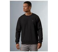 Sweatshirt TRIGEMA "TRIGEMA Sweatshirt in Waffeloptik", Herren, Gr. XXL, schwarz, Piqué, 100% Baumwolle, Rundhals, Sweatshirts Sweatshirt (97163916-XXL) schwarz