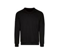 Sweatshirt TRIGEMA "TRIGEMA Sweatshirt mit angerauter Innenseite", Damen, Gr. XXL, schwarz, 70% Baumwolle, 30% Polyester, Basic, Sweatshirts (40806150-XXL) schwarz