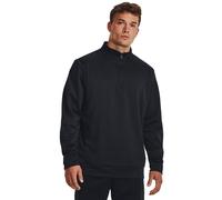 Sweatshirt UNDER ARMOUR "UA ARMOUR FLEECE 1/4 ZIP", Herren, Gr. S, schwarz,, schwarz, Obermaterial: 100% Polyester, Sweatshirts Sweatshirt, sportlicher Stil, für Sportmode und aktive Freizeit, 1/4-Zip