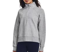 UNDER ARMOUR Rival Fleece 1/2-Zip Sweatshirt Damen 012 - mod gray light heather/white L