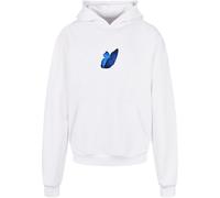 Sweatshirt "Upscale by Mister Tee Unisex Le Papillon Heavy Oversize Hoody", Herren, Gr. M, weiß, 100% Baumwolle, UPSCALE BY MISTER TEE, bedruckt, Sweatshirts Sweatshirt (78174845-M) weiß