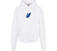 Sweatshirt "Upscale by Mister Tee Unisex Le Papillon Heavy Oversize Hoody", Herren, Gr. S, weiß, 100% Baumwolle, UPSCALE BY MISTER TEE, bedruckt, Sweatshirts Sweatshirt (78174845-S) weiß