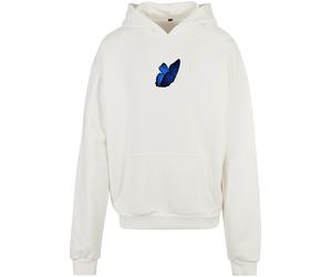 Sweatshirt "Upscale by Mister Tee Unisex Le Papillon Heavy Oversize Hoody", Herren, Gr. XL, weiß (ready for dye), 100% Baumwolle, UPSCALE BY MISTER TEE, bedruckt, Rundhals, Sweatshirts Sweatshirt (372
