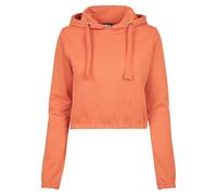 Sweatshirt URBAN CLASSICS "Urban Classics Damen Ladies Interlock Short Hoody", Damen, Gr. XL, rust orange, 60% Baumwolle, 40% Polyester, unifarben, Sweatshirts Sweatshirt (71022352-XL) rust orange