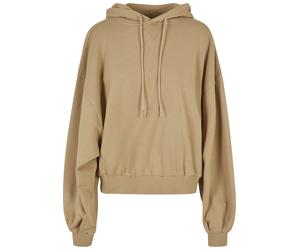 Sweatshirt URBAN CLASSICS "Urban Classics Damen Ladies Organic Oversized Terry Hoody", Damen, Gr. M/L, unionbeige, 100% Baumwolle, unifarben, Sweatshirts Sweatshirt (90534764-M) unionbeige
