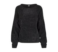 Urban Classics Oversize Chenille Pullover Damen Schwarz XS