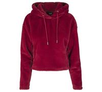 Urban Classics Ladies Oversize Short Teddy Hoody Frauen in Gr. XS in Rot