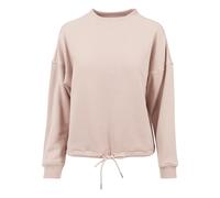 Sweatshirt URBAN CLASSICS "Urban Classics Damen Ladies Oversized Crew", Damen, Gr. S, lightrose, 63% Baumwolle, 37% Polyester, unifarben, Rundhals, Sweatshirts Sweatshirt (34131151-S) lightrose