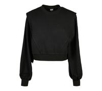 Urban Classics Ladies Padded Shoulder Modal Terry Crewneck Black 5XL