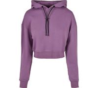 Sweatshirt URBAN CLASSICS "Urban Classics Damen Ladies Short Terry Hoody", Damen, Gr. 5XL, duskviolet, 65% Baumwolle, 35% Polyester, unifarben, Sweatshirts Sweatshirt (13922618-5XL) duskviolet