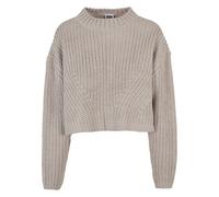 Urban Classics Sweater Wide Oversize Damen Rundhals 100% Polyacryl Warmgrau M