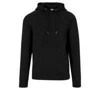 Sweatshirt URBAN CLASSICS "Urban Classics Herren Imitation Suede Hoody", Herren, Gr. S, schwarz, 90% Polyester, 10% Elasthan, unifarben, Sweatshirts Sweatshirt (65208642-S) schwarz