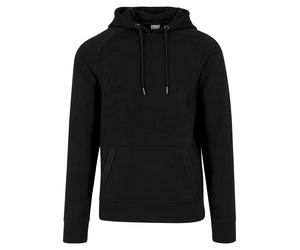 Sweatshirt URBAN CLASSICS "Urban Classics Herren Imitation Suede Hoody", Herren, Gr. S, schwarz, 90% Polyester, 10% Elasthan, unifarben, Sweatshirts Sweatshirt (65208642-S) schwarz