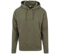 Sweatshirt URBAN CLASSICS "Urban Classics Herren Oversized Sweat Hoody", Herren, Gr. M, olive, 50% Baumwolle, 50% Polyester, unifarben, Sweatshirts Sweatshirt (55983626-M) olive
