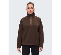 Sweatshirt VENICE BEACH "1/4 Zip Sweat SARAH", Damen, Gr. S (38), braun (coffee), Obermaterial: 100% Polyester, sportlich, Sweatshirts (43246505-S) coffee