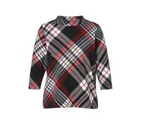 Sweatshirt VIA APPIA DUE "VIA APPIA DUE Sweatshirt", Damen, Gr. 44, schwarz (schwarz multicolor), Obermaterial: 61% Viskose CV. 23% Polyamid PA. 16% Elasthan EL., regular fit, Sweatshirts Sweatshirt,