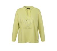 Sweatshirt VIA APPIA DUE "VIA APPIA DUE Sweatshirt", Damen, Gr. 52, grün (lime), Obermaterial: 45% Polyester PES. 43% Viskose CV. 12% Elasthan EL., regular fit, Rundhals, Sweatshirts Sweatshirt, in Gr