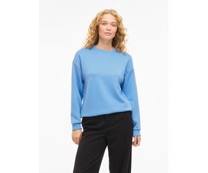 Sweatshirt VILA "VISANDY L/S SWEAT TOP - NOOS", Damen, Gr. S, all aboard, Sweatware, Obermaterial: 50% Viskose, 44% Polyester, 6% Elasthan, unifarben, regular fit normal, Rundhals, Sweatshirts Sweatsh
