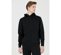 Sweatshirt VIRTUS "Taro", Herren, Gr. L, schwarz, 78% Polyester, 17% Viskose, 5% Elasthan, unifarben, normal, ohne Ausschnitt, Sweatshirts Sweatshirt, mit kuscheliger, einstellbarer Kapuze (55245143-L