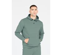 Sweatshirt VIRTUS "Taro", Herren, Gr. M, blau (mint), 78% Polyester, 17% Viskose, 5% Elasthan, unifarben, normal, ohne Ausschnitt, Sweatshirts Sweatshirt, mit kuscheliger, einstellbarer Kapuze (674702