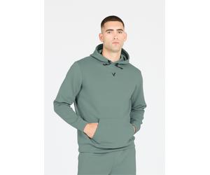 Sweatshirt VIRTUS "Taro", Herren, Gr. XL, blau (mint), 78% Polyester, 17% Viskose, 5% Elasthan, unifarben, normal, ohne Ausschnitt, Sweatshirts Sweatshirt, mit kuscheliger, einstellbarer Kapuze (67470