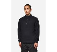 Sweatshirt WEEKEND OFFENDER "CASTILLOS WOOL RICH FUNNEL NECK SWEATER Herren", Herren, Gr. M, schwarz, Strick, 80% WOLLE, 20% NYLON, normal, Rundhals, Sweatshirts Sweatshirt, Pullover Herren, leichter 