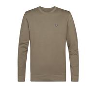 Sweatshirt PETROL INDUSTRIES, Herren, Gr. XL, mossy stone, Sweatware, Obermaterial: 95% Baumwolle, 5% Elasthan, regular fit taillenbedeckt, Rundhals, Rippbündchen, Sweatshirts, mit Logo Stickerei (829