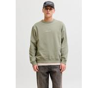 Jack & Jones Sweatshirt JORNORREBRO EMB SWEAT CREW NOOS, Herren XS, seagrass, angeraute Sweatware