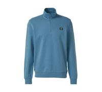 Sweatshirt mit Troyer-Kragen und Logo-Patch 3XL petrol 2178511.6244.3XL