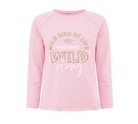 Zwillingsherz Longsleeve "Wild Side Of Life" in Rosa - 66% | Größe L/XL | Damen Tops