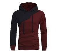 Sweatshirts Für Herren,Vintage Hip Hop Drucken Long Sleeve Sportshirt Regular Fit Männer Sports Hoodie Drawstring Freizeit Herren Rundhals-T