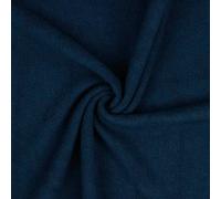 Sweatshirtstoff, Teddystoffoptik, dehnbar, weich und kuschelig - Dunkelblau, 50 cm